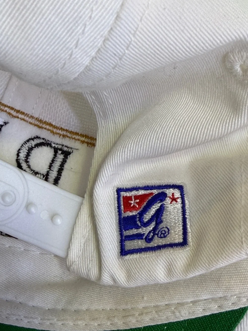 Vintage Army West Point White Embroidered Baseball Cap